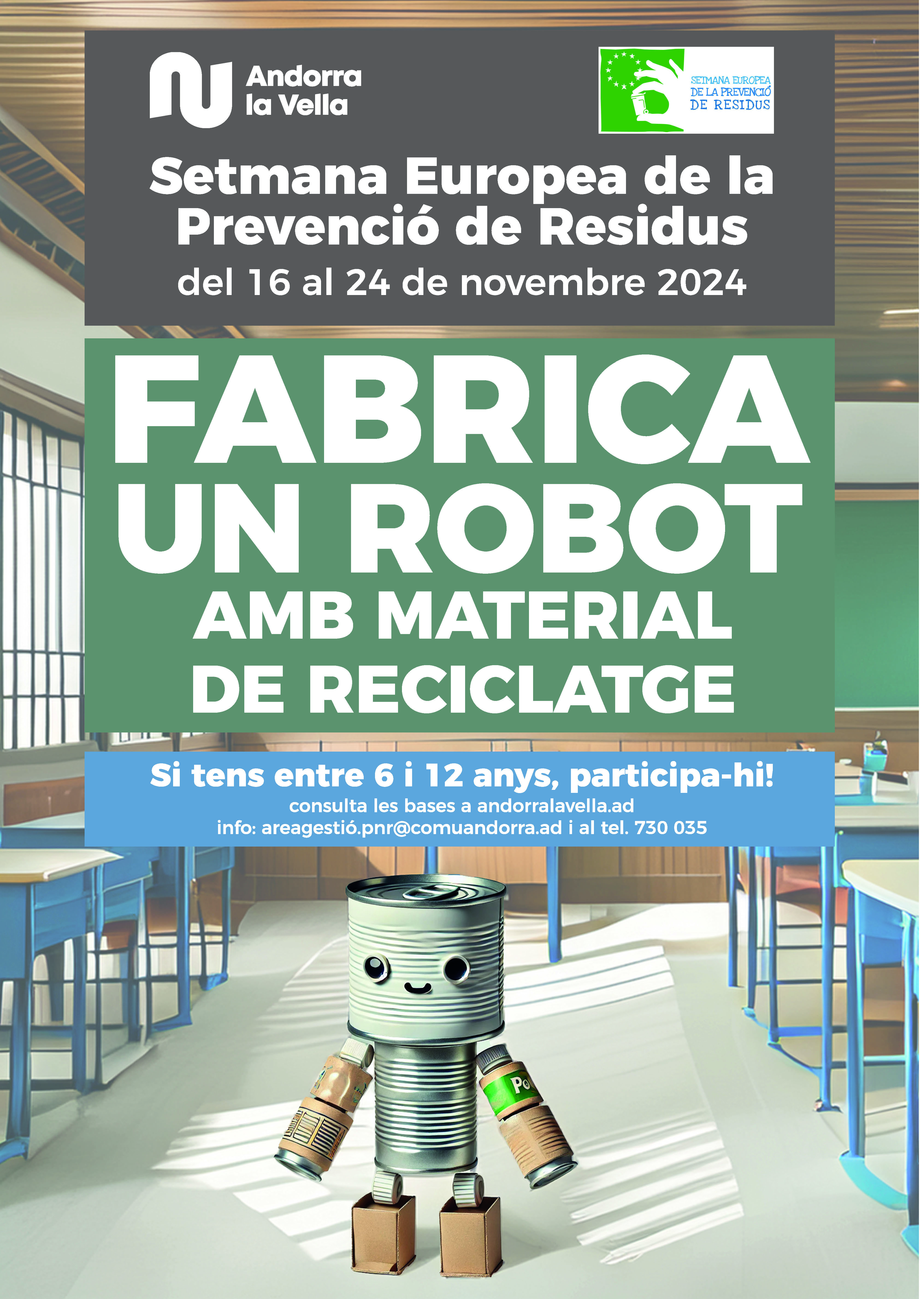 Fes el teu robot amb materials reciclats