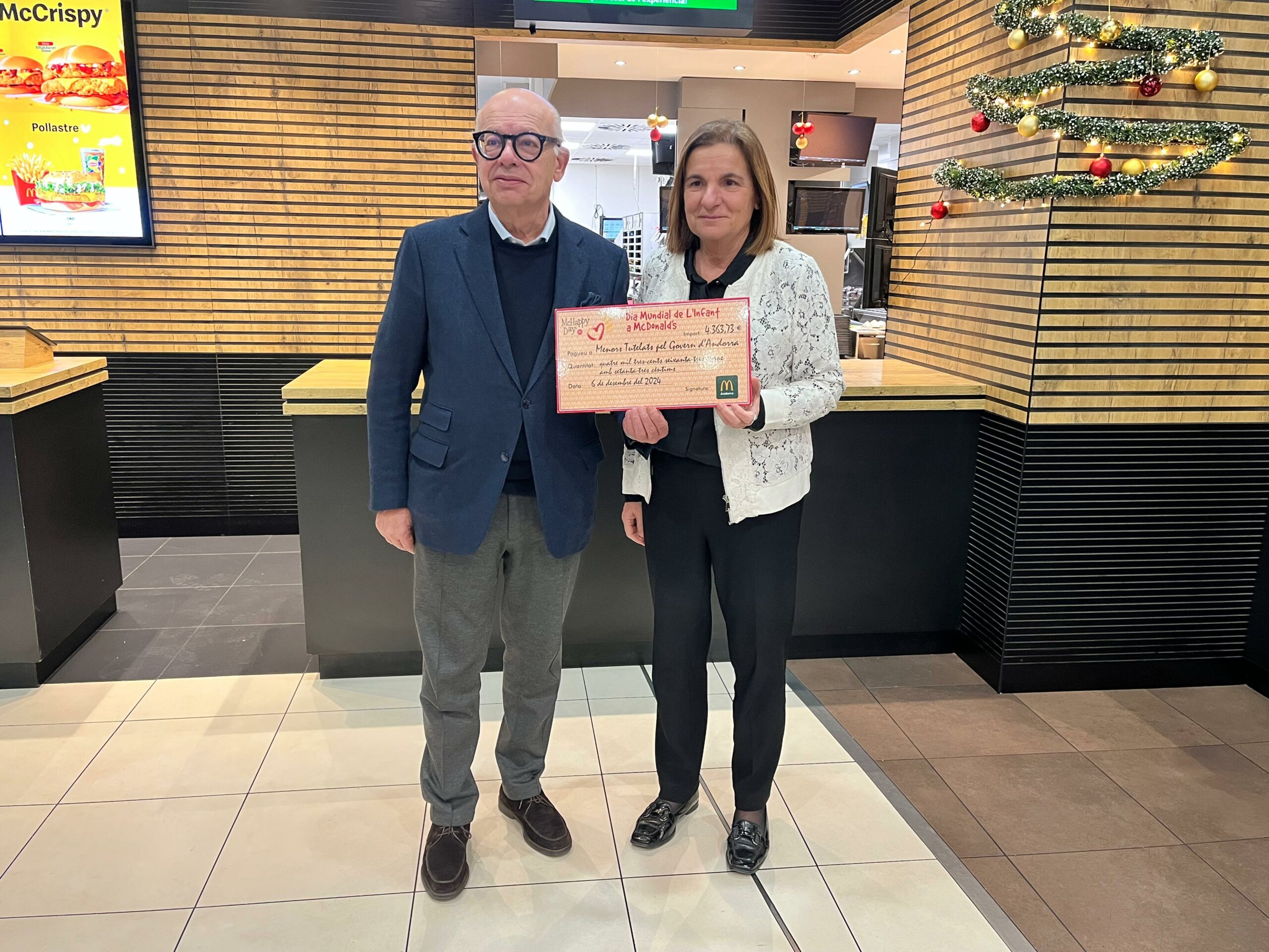 La Gavernera rep més de 4.000 euros gràcies al McHappy Day d’Andorra