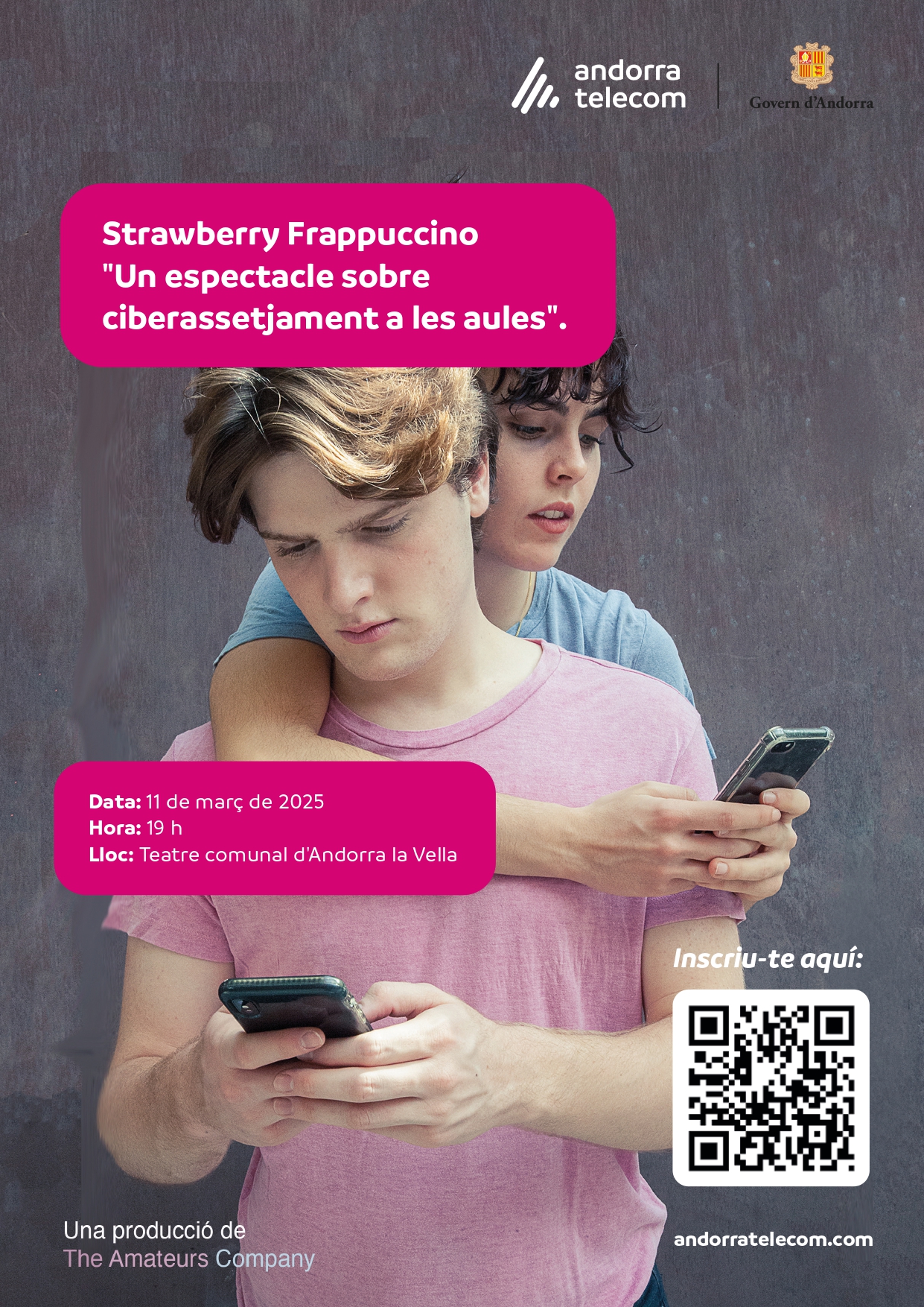 ‘Strawberry Frappuccino’, l’obra impulsada per Educació i Andorra Telecom per conscienciar sobre el ciberassetjament